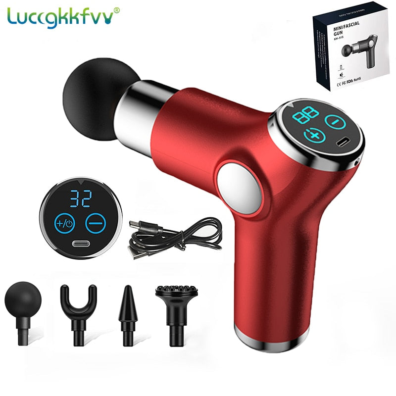 LCD Display Massage Gun Portable Percussion Pistol Massager - peterkaczconnect