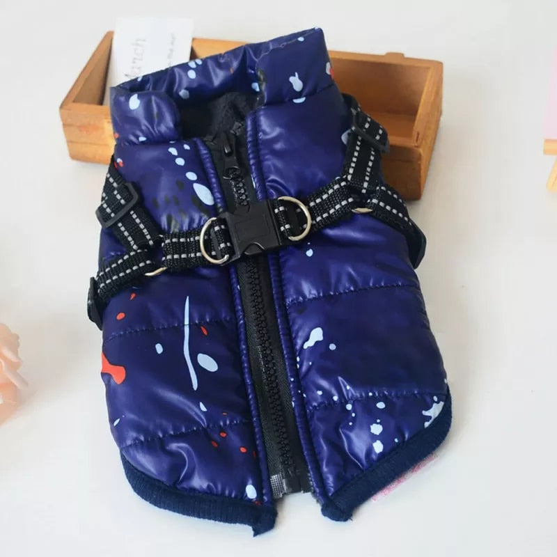 Waterproof Pet Warm Padded Vest Zipper Jacket - peterkaczconnect