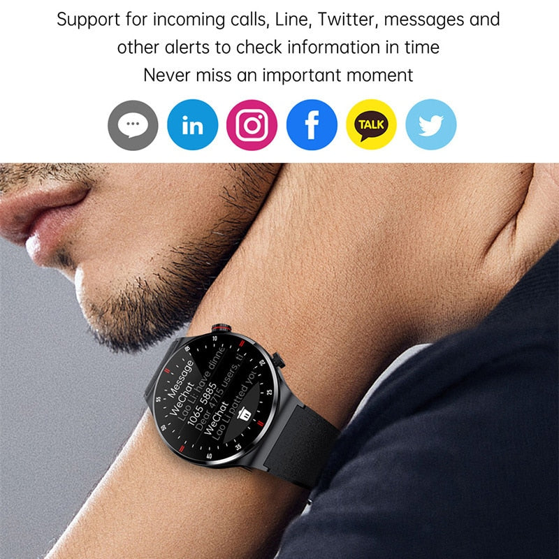 XIAOMI NFC Bluetooth Call Bussiness Smartwatch Men - peterkaczconnect