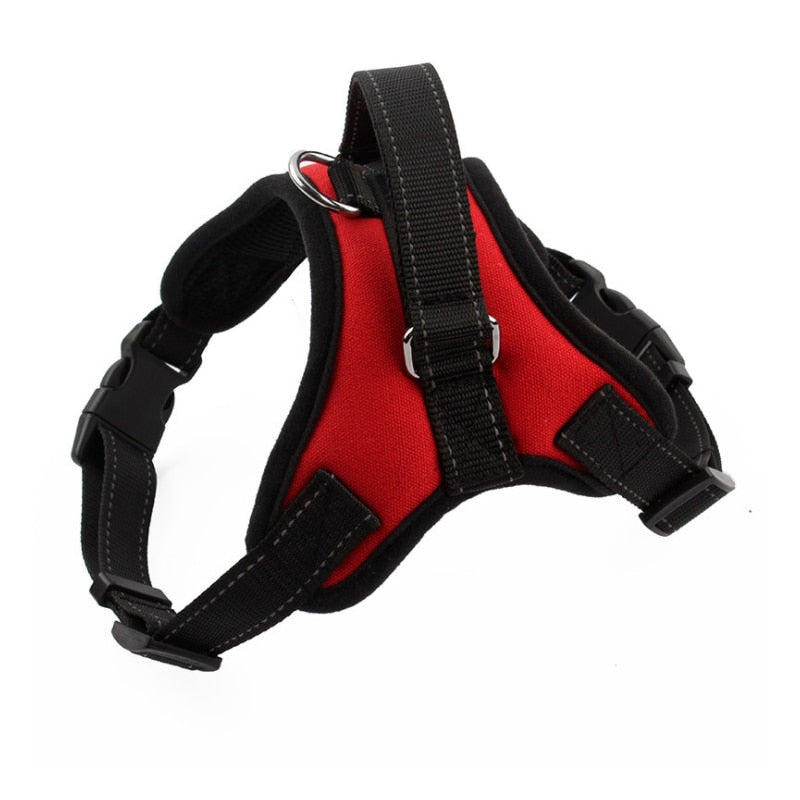 Large Dog Harness Reflective Small Glowing Collar - peterkaczconnect