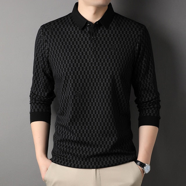 Top Grade Wool Luxury Mens Designer Polo Shirt - peterkaczconnect