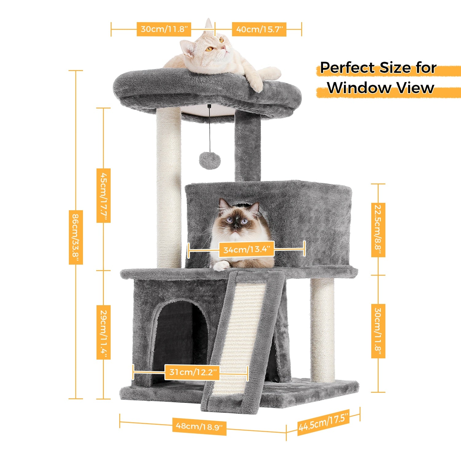 Luxury Cat Towers with Double Condos Spacious Perch - peterkaczconnect