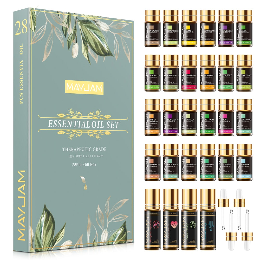 28pcs Pure Natural Essential Oils Gift Set - peterkaczconnect