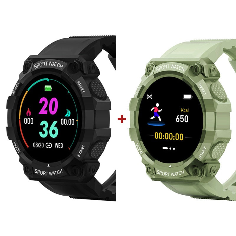 2PCS Smart Watch Men Women Fitness Bluetooth Touch Screen - peterkaczconnect