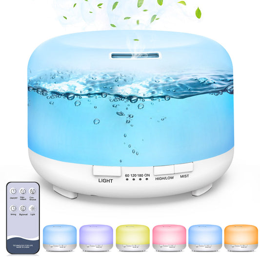 Multicolor 500ml Aroma Diffuser Air Humidifier Mist Fogger - peterkaczconnect