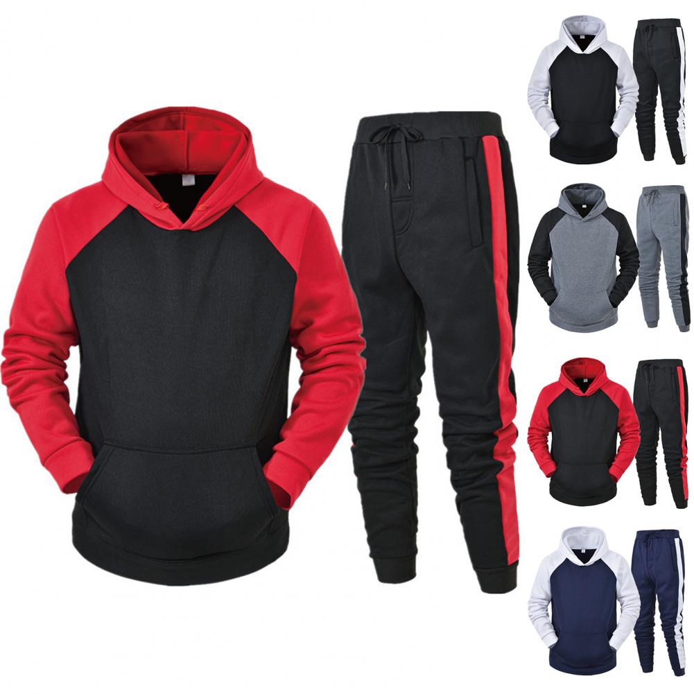 Sporty Outfit 2Pcs/Set Trendy Elastic Waistband Pockets Hooded - peterkaczconnect