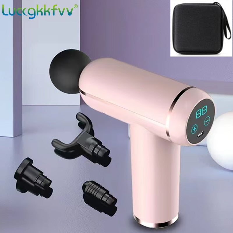 LCD Display Massage Gun Portable Percussion Pistol Massager - peterkaczconnect