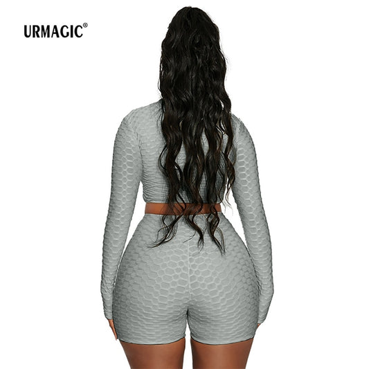 Tight Solid Long Sleeve Casual Sports Fitness Suit - peterkaczconnect