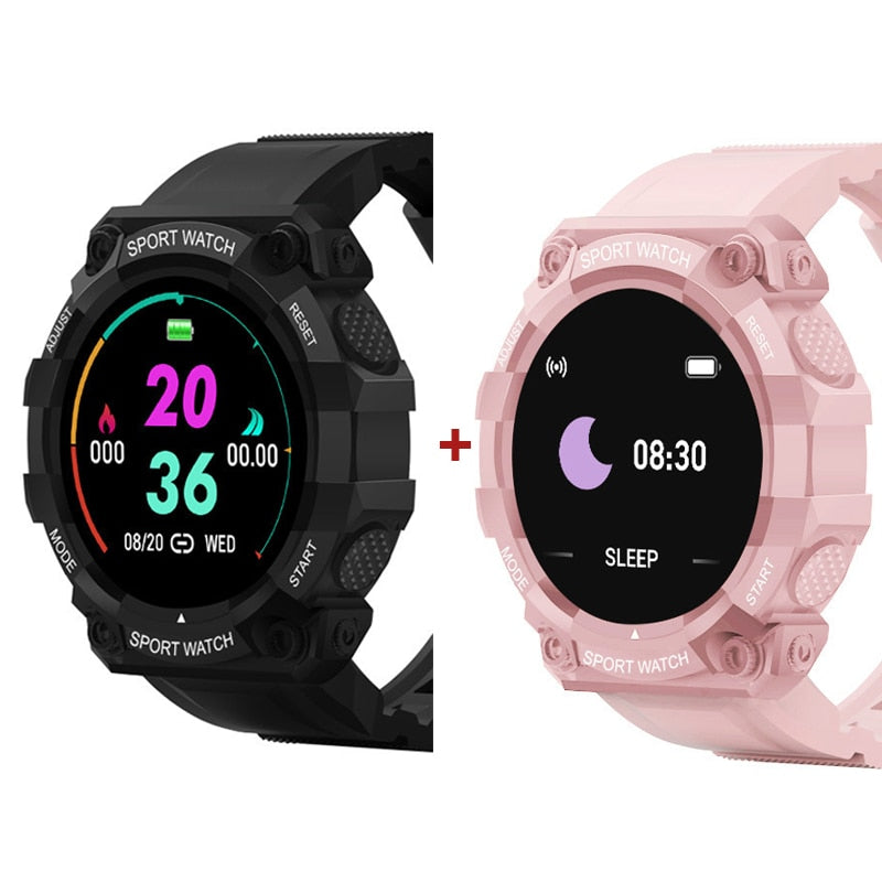 2PCS Smart Watch Men Women Fitness Bluetooth Touch Screen - peterkaczconnect