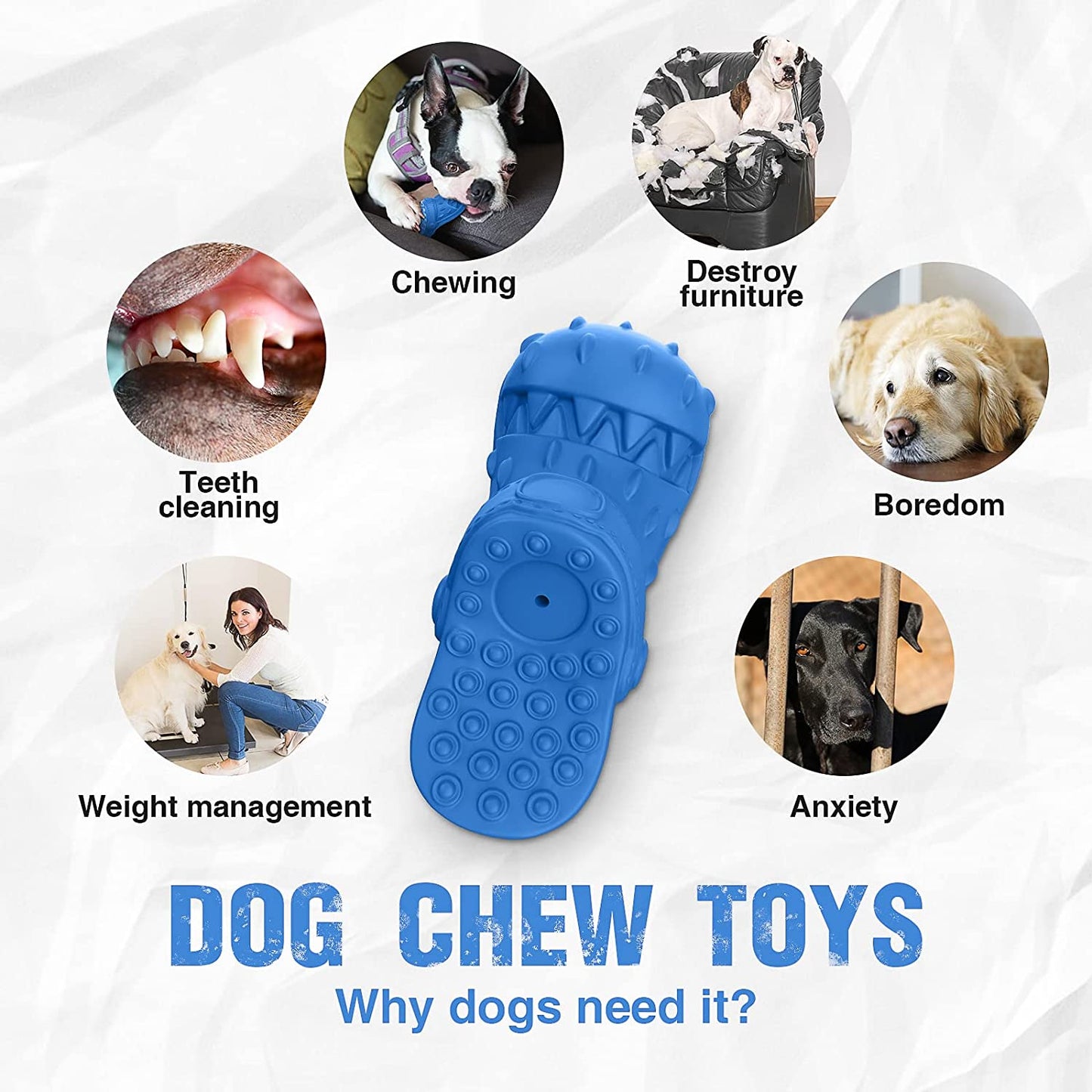 Aggressive Chewers Natural Rubber Dog Toy Teeth Cleaning - peterkaczconnect