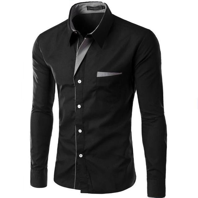 Long Sleeve Shirt Slim fit Design Size M-4XL - peterkaczconnect