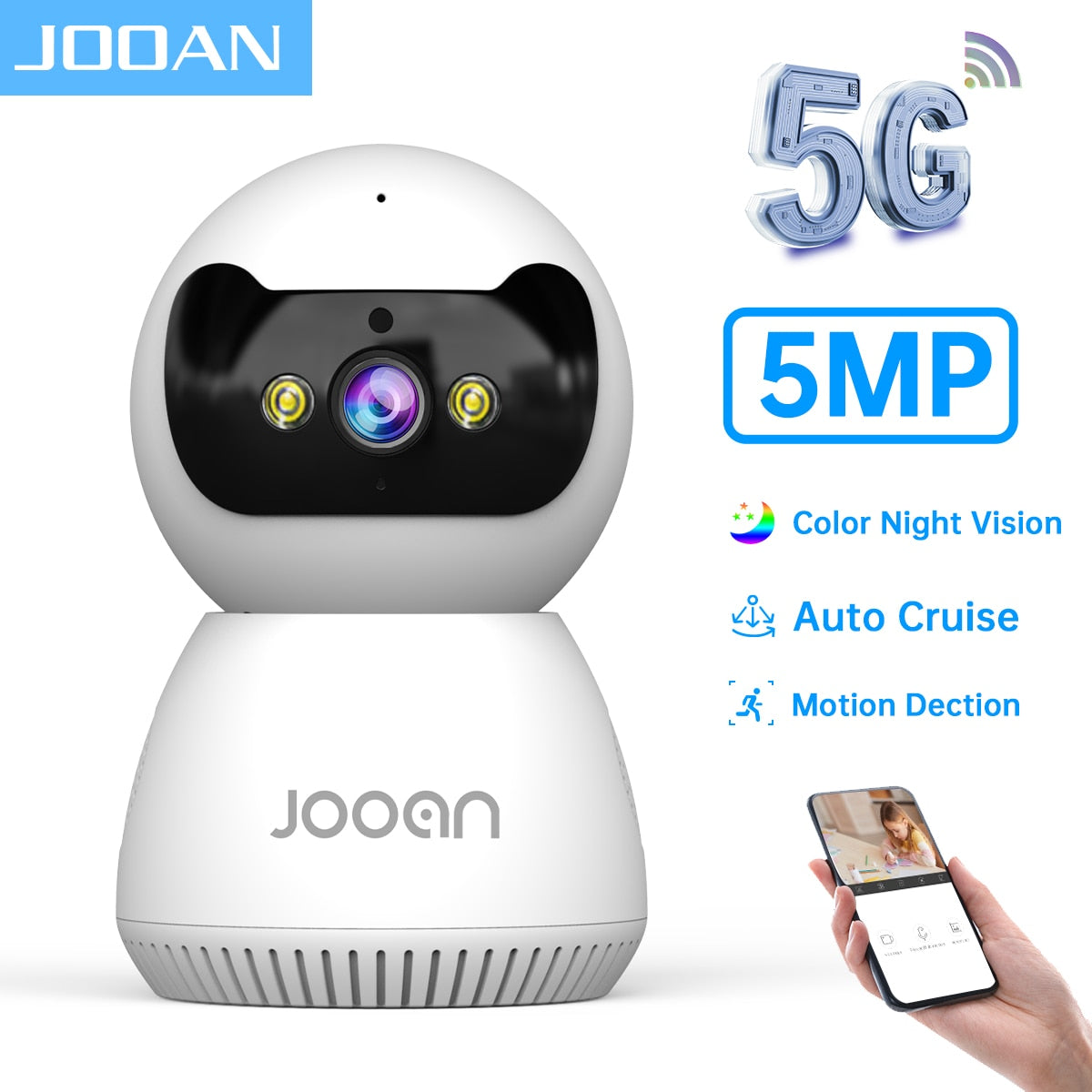 5G WiFi Home Security Camera Night Vision Smart Baby Monitor - peterkaczconnect