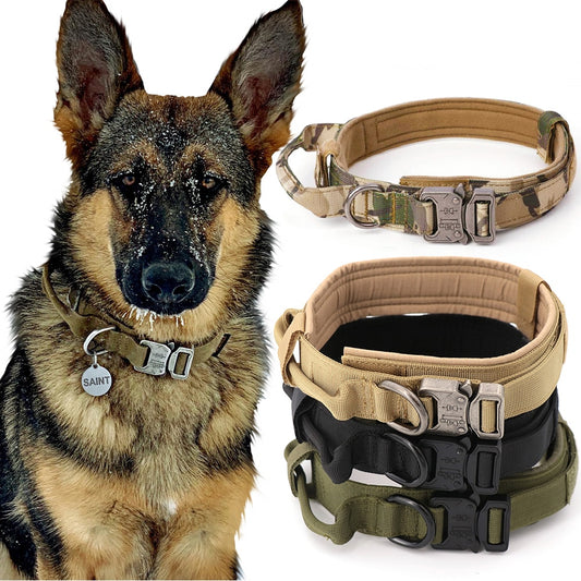 Adjustable Tactical Dog Collar And Leash Set - peterkaczconnect