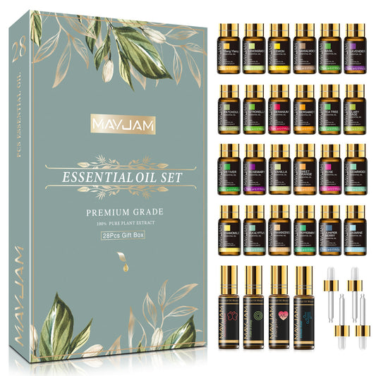 28pcs Pure Natural Essential Oils Gift Set - peterkaczconnect