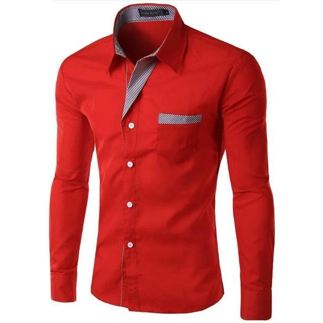 Long Sleeve Shirt Slim fit Design Size M-4XL - peterkaczconnect