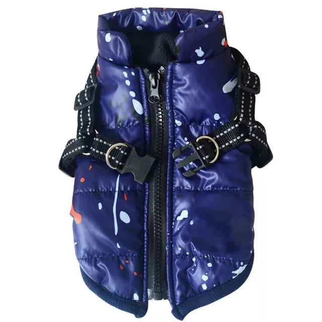 Waterproof Pet Warm Padded Vest Zipper Jacket - peterkaczconnect