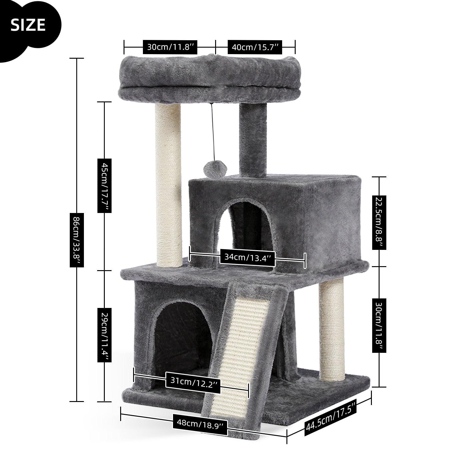 Luxury Cat Towers with Double Condos Spacious Perch - peterkaczconnect