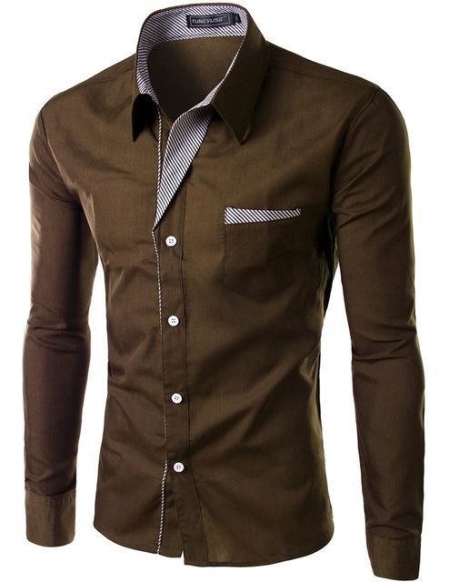 Long Sleeve Shirt Slim fit Design Size M-4XL - peterkaczconnect