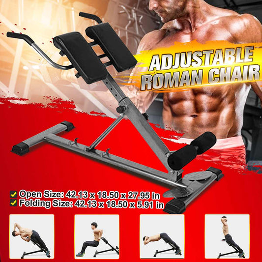 Adjustable Roman Chair Training Bench Back Extension Abs - peterkaczconnect