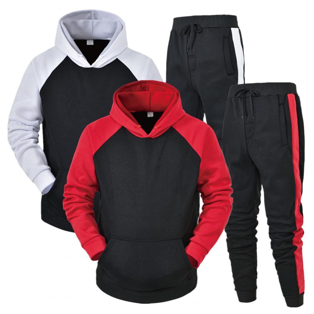 Sporty Outfit 2Pcs/Set Trendy Elastic Waistband Pockets Hooded - peterkaczconnect