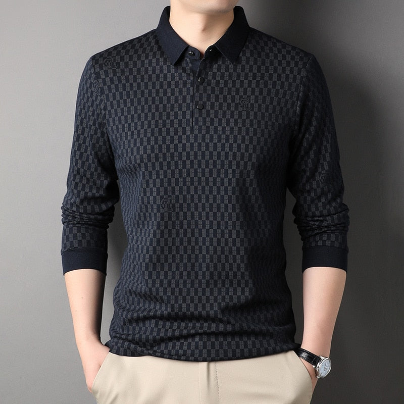 Top Grade Wool Luxury Mens Designer Polo Shirt - peterkaczconnect