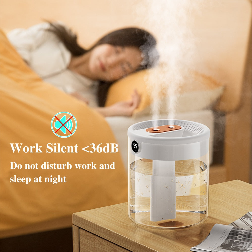 H2o Air Humidifier 2L Large Capacity Double Nozzle - peterkaczconnect