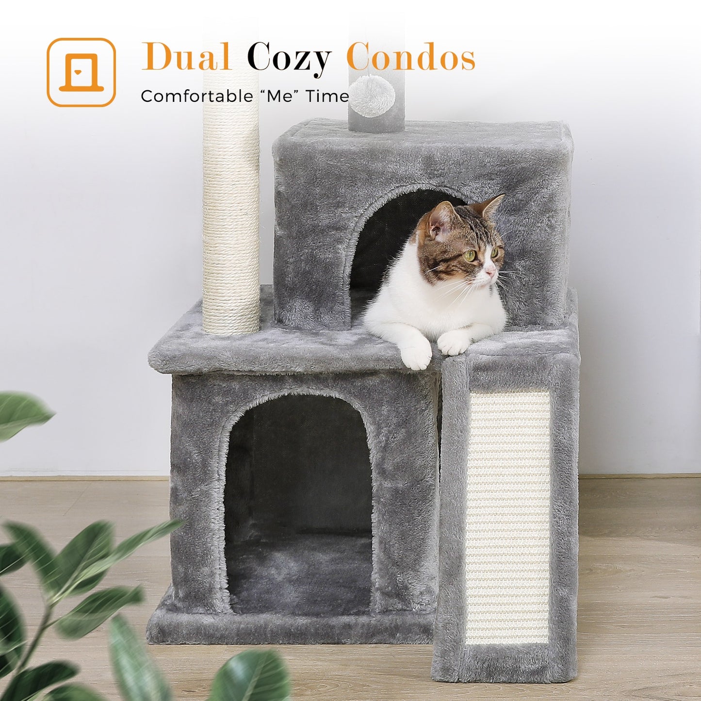 Luxury Cat Towers with Double Condos Spacious Perch - peterkaczconnect