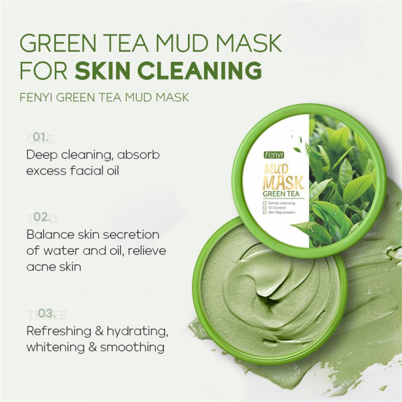 Green Tea Mud Face Mask Deeply Cleanse Facial - peterkaczconnect