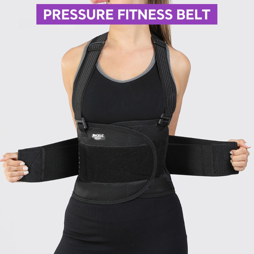 Pressurized Fitness Belt Abdomen Back Posture Corrector - peterkaczconnect