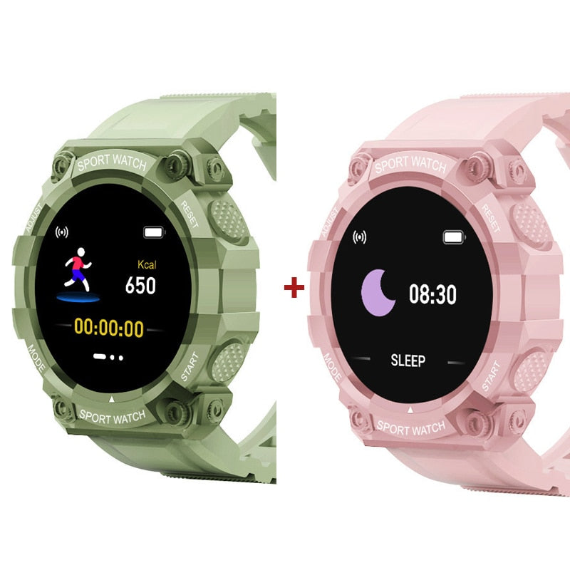 2PCS Smart Watch Men Women Fitness Bluetooth Touch Screen - peterkaczconnect