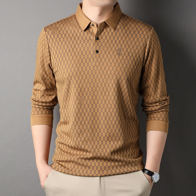 Top Grade Wool Luxury Mens Designer Polo Shirt - peterkaczconnect