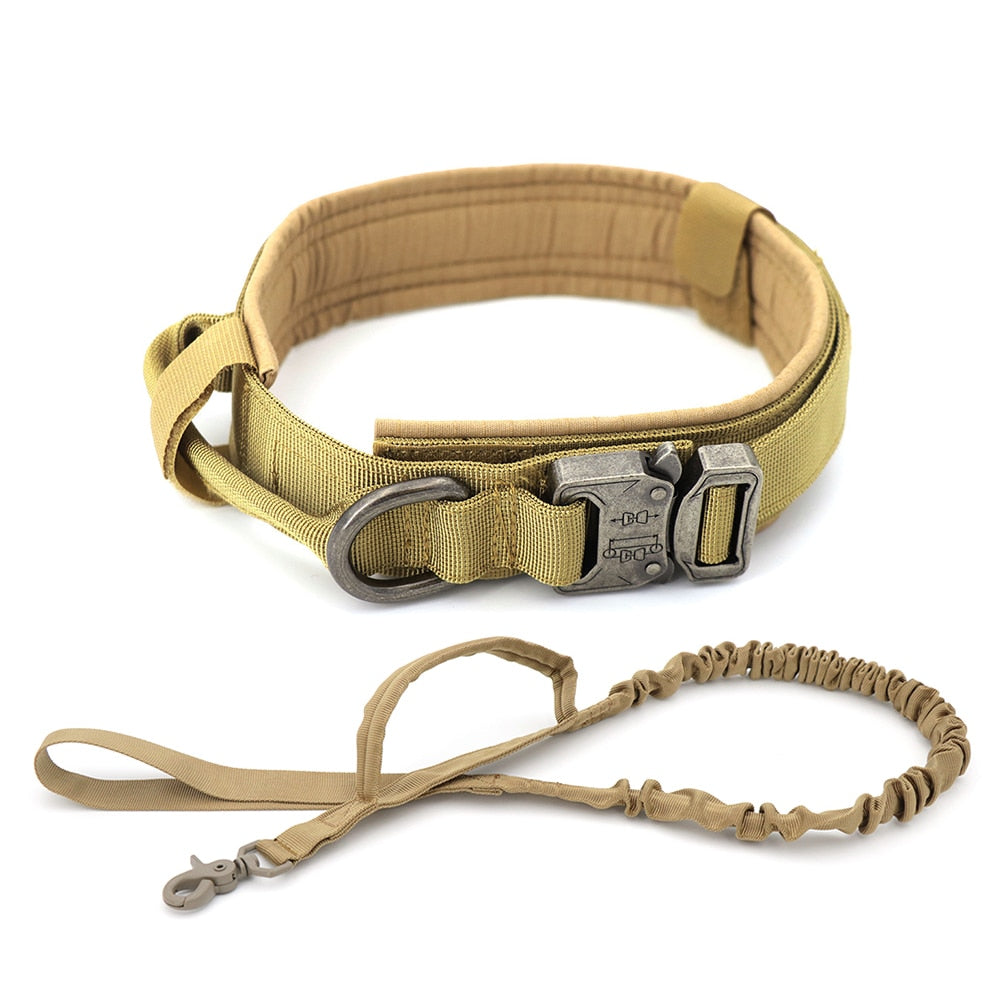 Adjustable Tactical Dog Collar And Leash Set - peterkaczconnect