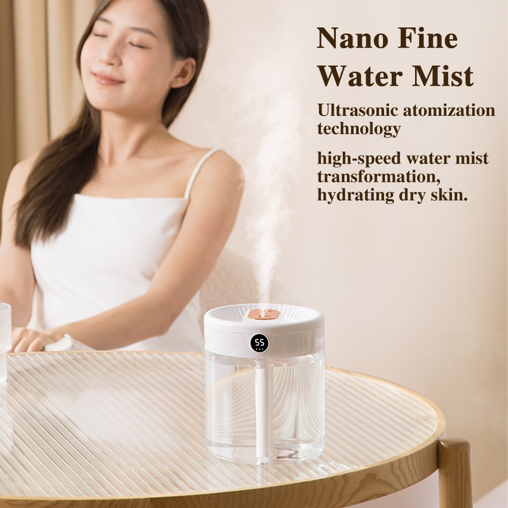 H2o Air Humidifier 2L Large Capacity Double Nozzle - peterkaczconnect