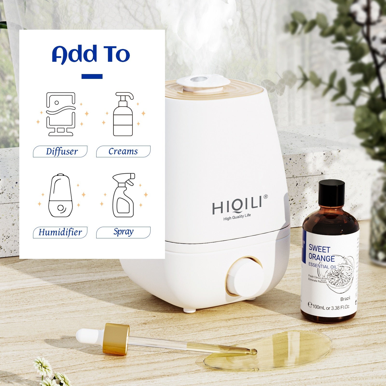 100ML Essential Oils for Diffuser Humidifier Aromatherapy - peterkaczconnect