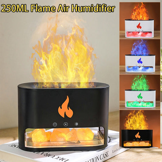 Flame Air Humidifier 250ml Ultrasonic Essential Oil Diffuser - peterkaczconnect