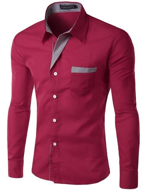 Long Sleeve Shirt Slim fit Design Size M-4XL - peterkaczconnect