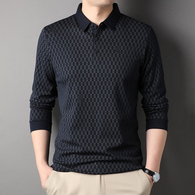 Top Grade Wool Luxury Mens Designer Polo Shirt - peterkaczconnect