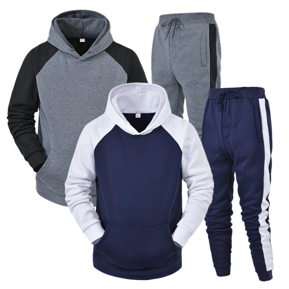 Sporty Outfit 2Pcs/Set Trendy Elastic Waistband Pockets Hooded - peterkaczconnect