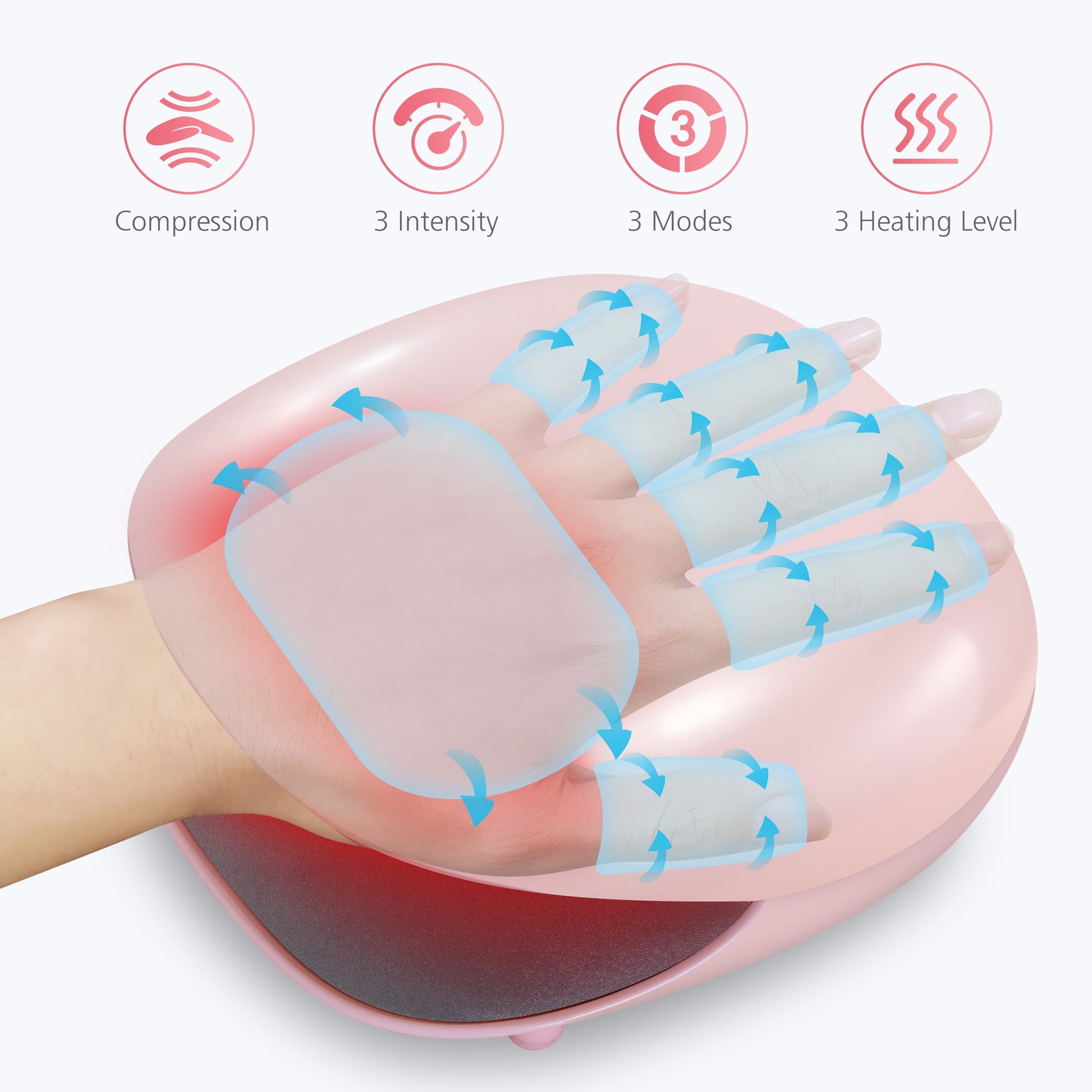 Cordless Electric Finger Massager Compression Kneading Massage - peterkaczconnect