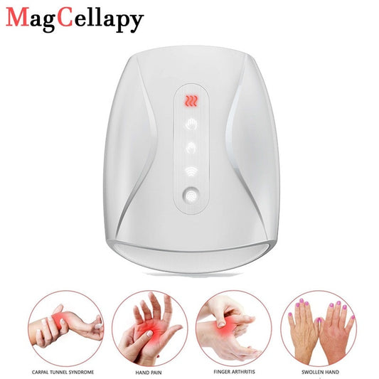 Electric Hand Massager with Air Pressure and Heat Compression - peterkaczconnect