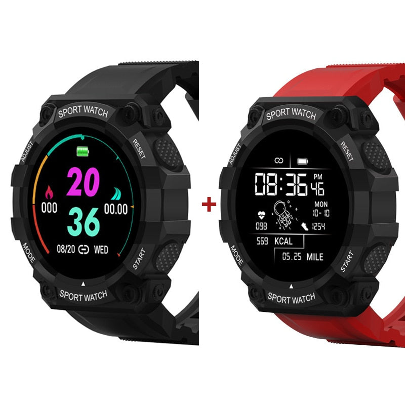 2PCS Smart Watch Men Women Fitness Bluetooth Touch Screen - peterkaczconnect