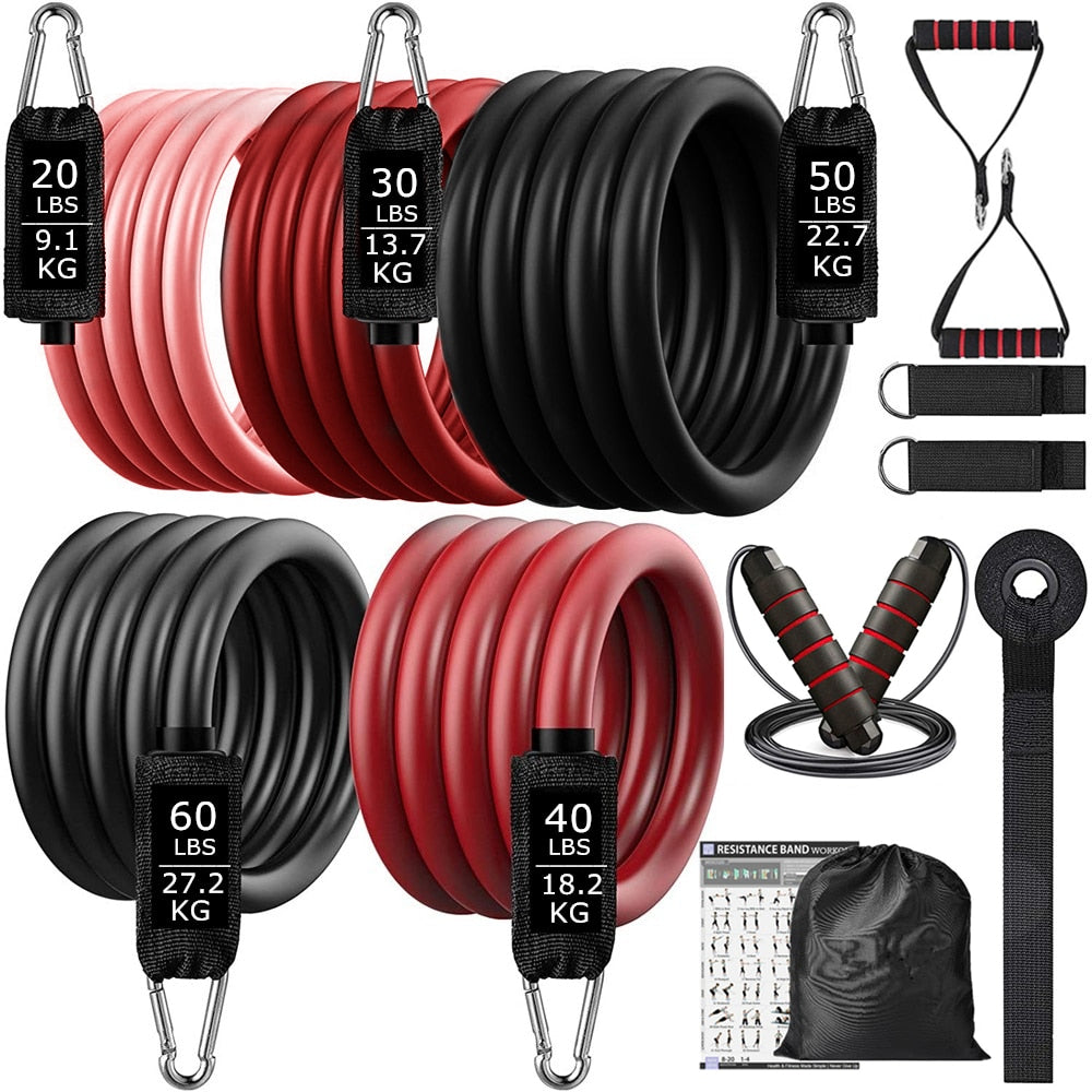 200lbs Resistance Bands Workout Loop Bands for Home Bodybuilding - peterkaczconnect