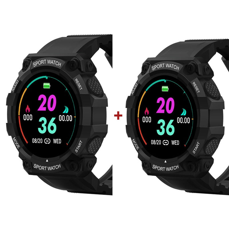 2PCS Smart Watch Men Women Fitness Bluetooth Touch Screen - peterkaczconnect