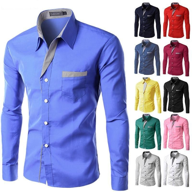 Long Sleeve Shirt Slim fit Design Size M-4XL - peterkaczconnect