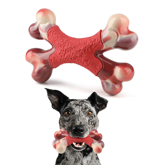 Dog Chew Toy Durable Dog Double Bone Gift - peterkaczconnect