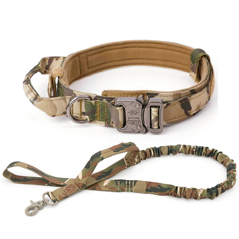 Adjustable Tactical Dog Collar And Leash Set - peterkaczconnect