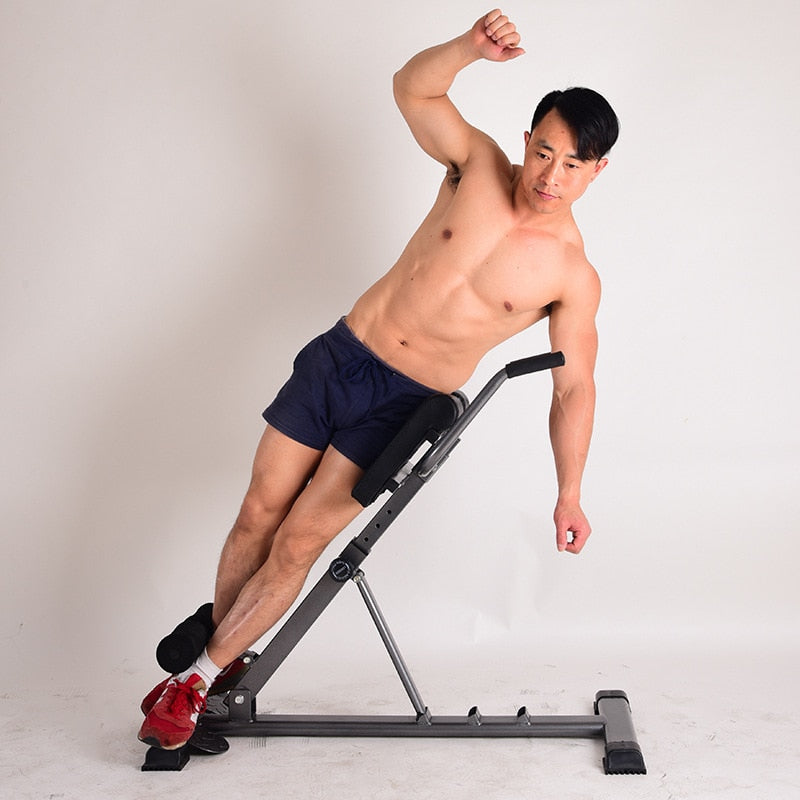 Adjustable Roman Chair Training Bench Back Extension Abs - peterkaczconnect