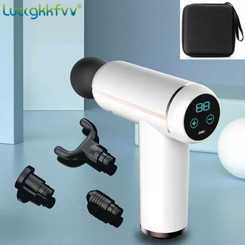 LCD Display Massage Gun Portable Percussion Pistol Massager - peterkaczconnect