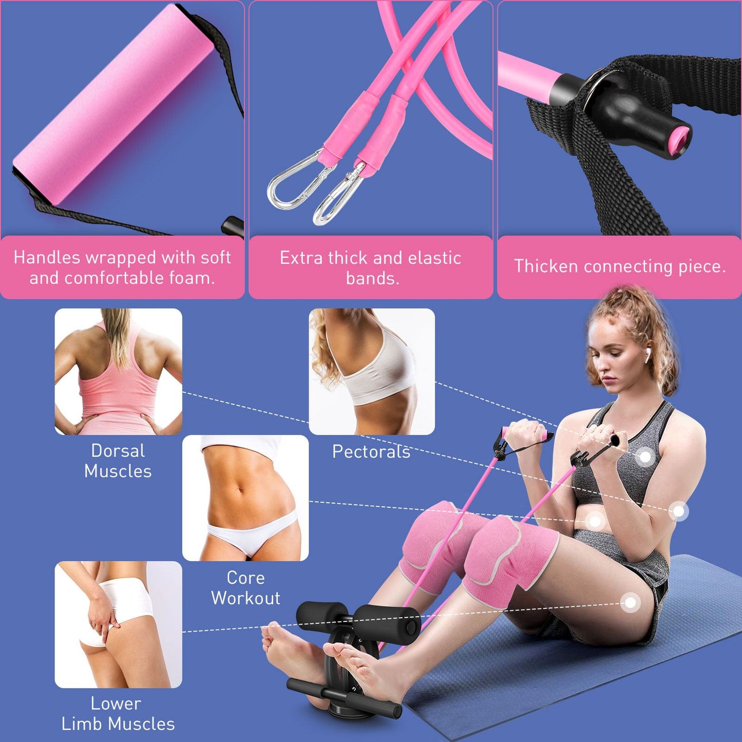 Sit Up Workout Machine Abdomen Self-Suction abs arms - peterkaczconnect